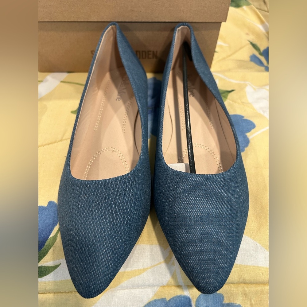 Bella Marie Angie-53 Blue Denim Shoes